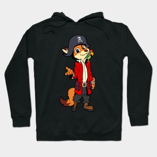 Captain Red Fox - Pirate Fox Hoodie